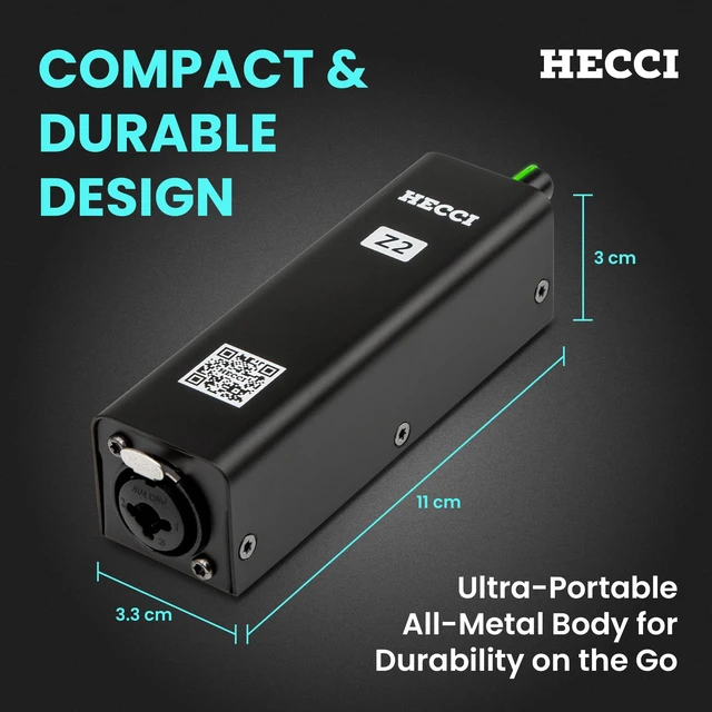 Alt view image 3 of 7 - HECCI Z2 Wired Portable in Ear Monitor Amplifier, Headphone Amp with XLR and TRS Output, Headphone Amplifier with Stereo/Mono Switch for Keyboardists, Drummers, Guitar