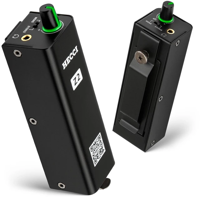 Main image of HECCI Z2 Wired Portable in Ear Monitor Amplifier, Headphone Amp with XLR and TRS Output, Headphone Amplifier with Stereo/Mono Switch for Keyboardists, Drummers, Guitar