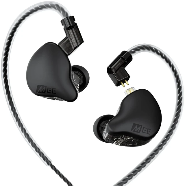 Main image of MEE audio CORE 2 Dual-Driver Hybrid in-Ear Monitor Wired Headphones, Black | Dynamic + Balanced Armature IEMs for Deep Bass & Crisp Detail, Detachable Cable Earbuds for Musicians, Gaming, 3.5mm plug