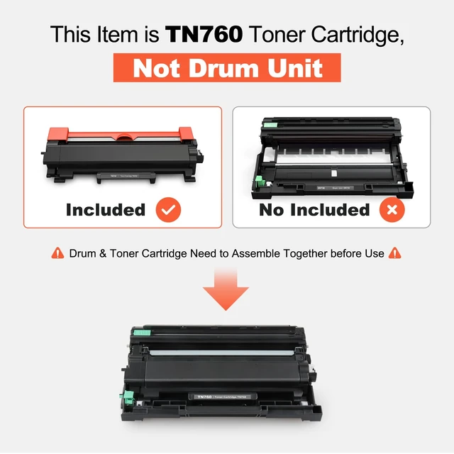 Alt view image 3 of 7 - v4ink TN760 Compatible for Brother TN-760 Toner Cartridge 4Pack High Yield | Black Replacement for TN730 TN-730 TN770 TN-770 for Printer HL-L2350DW L2370DW L2390DW MFC-L2690DW MFC-L2710DW MFC-L2750DW