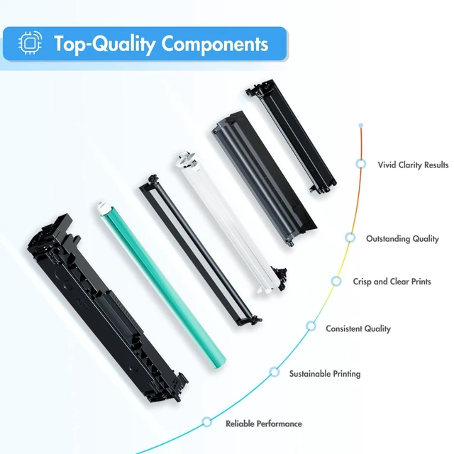 Alt view image 6 of 7 - 201X Black Toner Cartridge 2 Pack for HP 201A LaserJet MFP M277dw M252dw | Compatible for HP Laserjet MFP M277dw Pro M252dw M277c6 M274n M277 M252 CF400X CF400A Printer