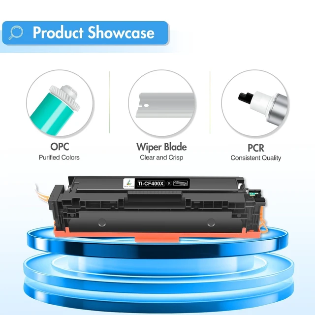 Alt view image 5 of 7 - 201X Black Toner Cartridge 2 Pack for HP 201A LaserJet MFP M277dw M252dw | Compatible for HP Laserjet MFP M277dw Pro M252dw M277c6 M274n M277 M252 CF400X CF400A Printer