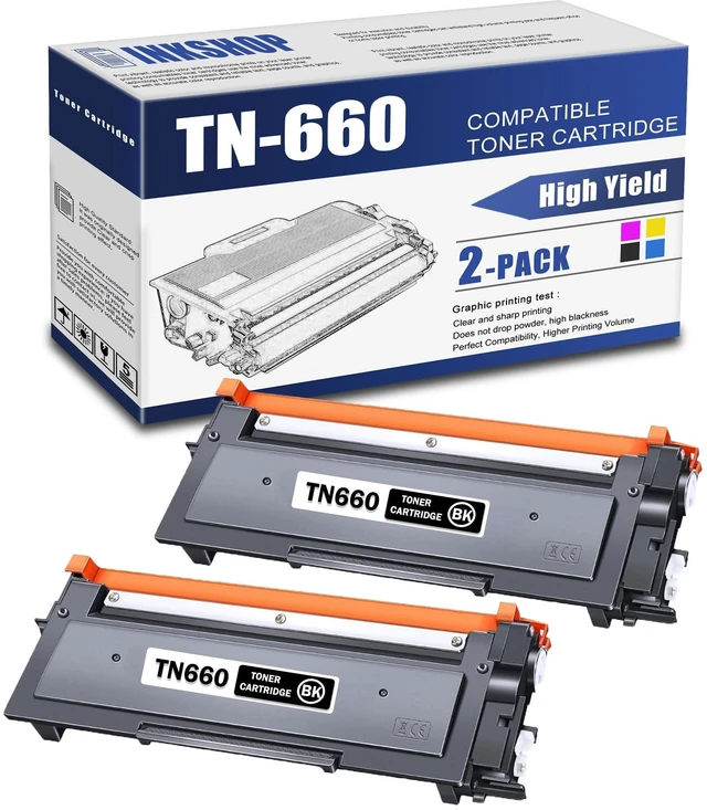 Main image of TN660 TN-660 Toner Compatible TN660 Black High Yield Toner Cartridge Replacement for Brother TN-660 HL-L2300D HL-L2305W MFC-L2740DW MFC-L2700DW Printer Toner (2 Pack)