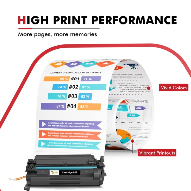 Alt view image 4 of 6 - 052 Black Toner Cartridge for Canon 052H CRG-052 CRG-052H High Yield MF426 | Compatible for Canon 052 052H for imageCLASS MF426dw MF424dw MF429dw LBP215dw LBP214dw LBP210 MF420 Series Printer 2 Pack