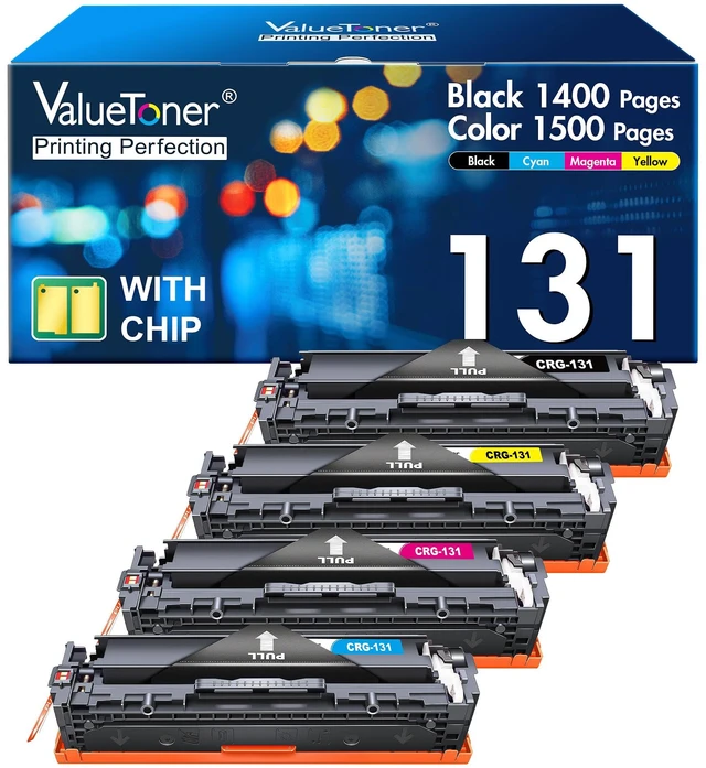 Main image of Valuetoner Compatible Toner Cartridge for Canon 131 131H (4-Pack) | Works for for ImageClass MF8280Cw MF628Cw MF624Cw MF8230Cn LBP7110Cw Printer