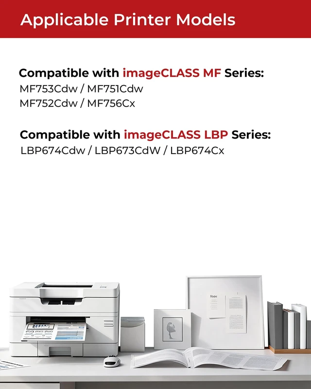Alt view image 2 of 7 - 069H Toner 4 Pack Replacement for mf753cdw Canon 069 069H Toner Cartridges | Compatible for Canon Color ImageCLASS Mf753cdw MF751Cdw MF752Cdw LBP674Cdw MF752Cdw MF756Cx LBP673Cdw Printer (High Yield)