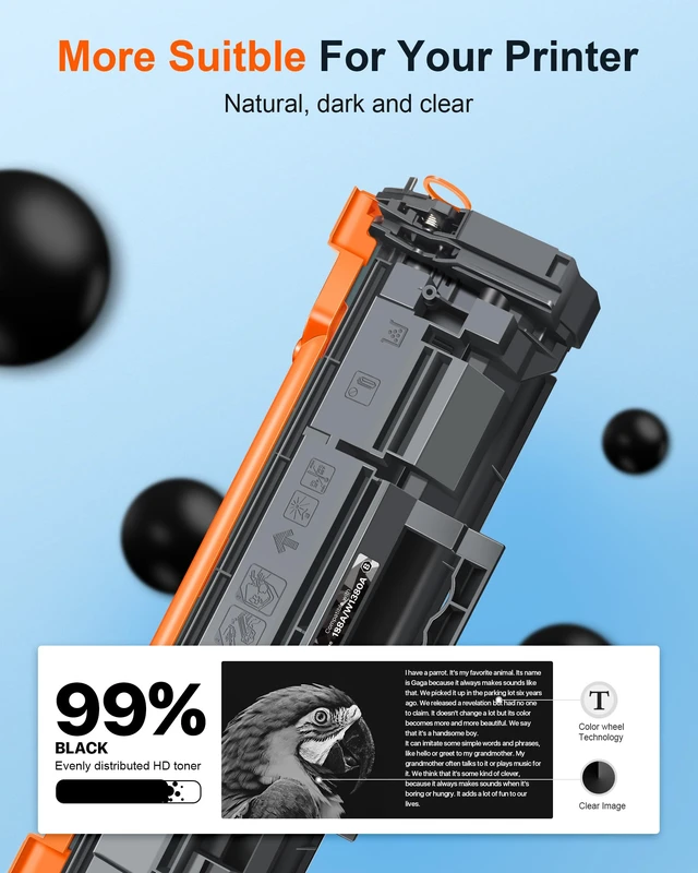 Alt view image 5 of 6 - E-Z Ink Pro Toner Cartridge (with Chip) 138A W1380A Toner Cartridge 138X | Replacement for HP hp 138a Black Laserjet Toner Cartridge for HP LaserJet Pro 3001dw 3001fdw MFP 3101fdw Series Printer (2BK)