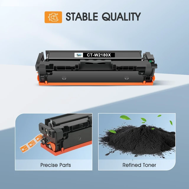 Alt view image 4 of 6 - 218X 218A Black Toner for HP W2180X Black Toner Cartridge High Yield 2 Pack | Compatible Replacement for HP Color LaserJet Pro MFP 3301fdw 3301sdw 3301cdw 3201dw 3301 3201 Printer Ink Set High Yield