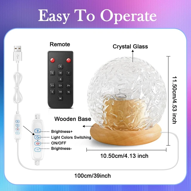 Alt view image 7 of 7 - Ambient Lighting, 16 Colors Led Lights for Bedroom, Gift Ideas, Room Decor | 3-in-1 Sunset/Ocean/Northern, Remote, 6 Brightness, 1 Hr Timer, Made of Glass & Wood,Bedroom,Bathroom, Dorm,Halloween Light