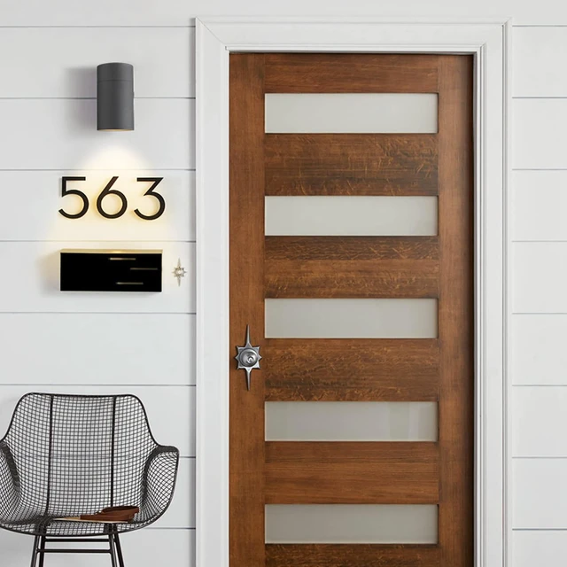 Alt view image 6 of 7 - Ken & Ricky Modern Outdoor Wall Sconce Lights,Cylinder,Black,2 Pack | No Glare Aluminum Exterior Lighting Fixtures,Downward Outside Wall Light,E26,For House Front Porch Garage Patio Entryway