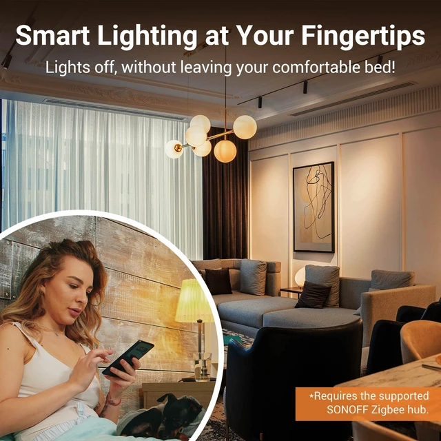 Alt view image 4 of 7 - SONOFF Zigbee Smart Light Switch, Required SONOFF Zigbee Hub, Interruptor Inteligente, Smart Switch No Neutral or with Neutral, Voice Control with Alexa Google Home, Zigbee Switch ZBM5-3C-120W