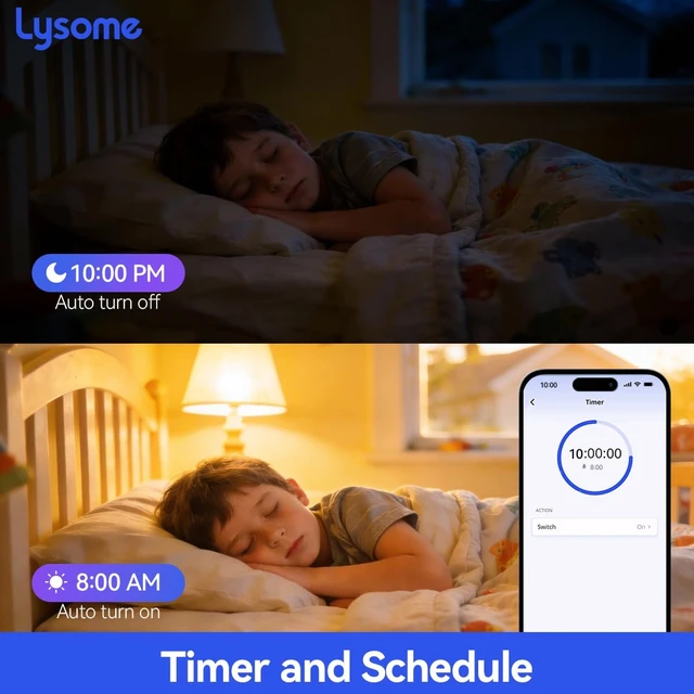 Alt view image 4 of 7 - LYSOME Matter Smart Light Switch, Voice Control Smart Wall Switch Compatible with Alexa & Google Assistant, APP Control and Timer Schedule, Neutral Wire Required, 3 Way, 2.4 GHz Wi-Fi, Black, 1 Pack