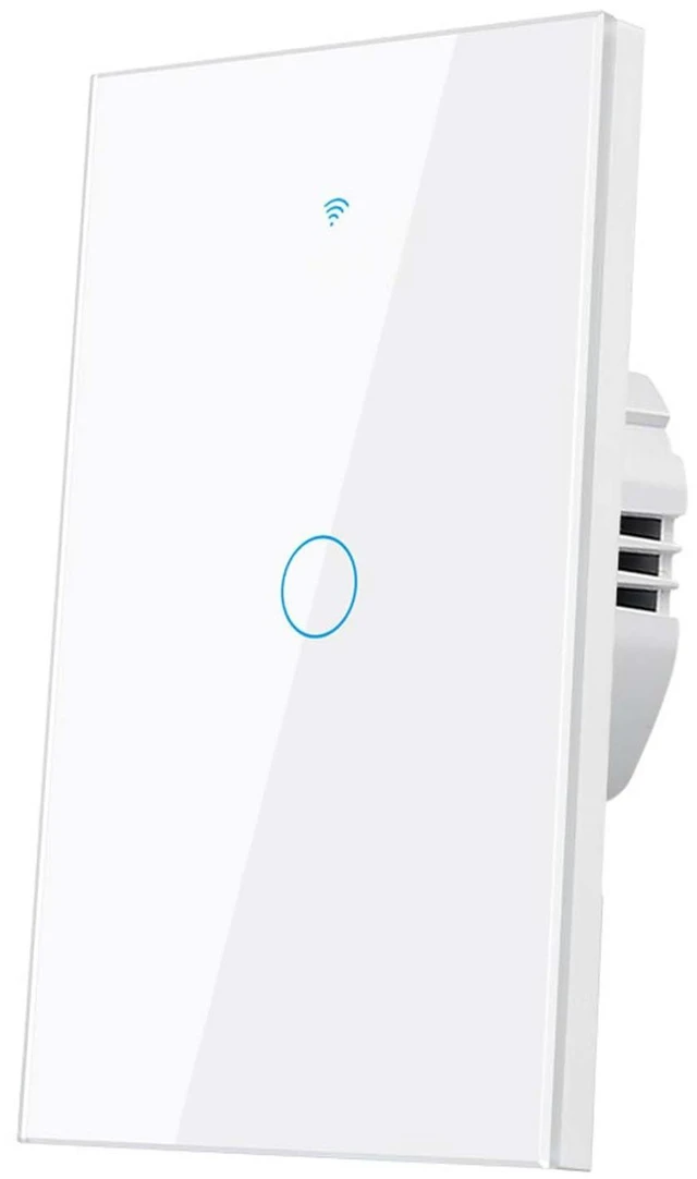 Main image of LSLIANGMEI Smart Wi-Fi Light Switch, RF433, No Neutral Wire Required, Compatible with Alexa, Google Home, Smart Life App (1-Gang)