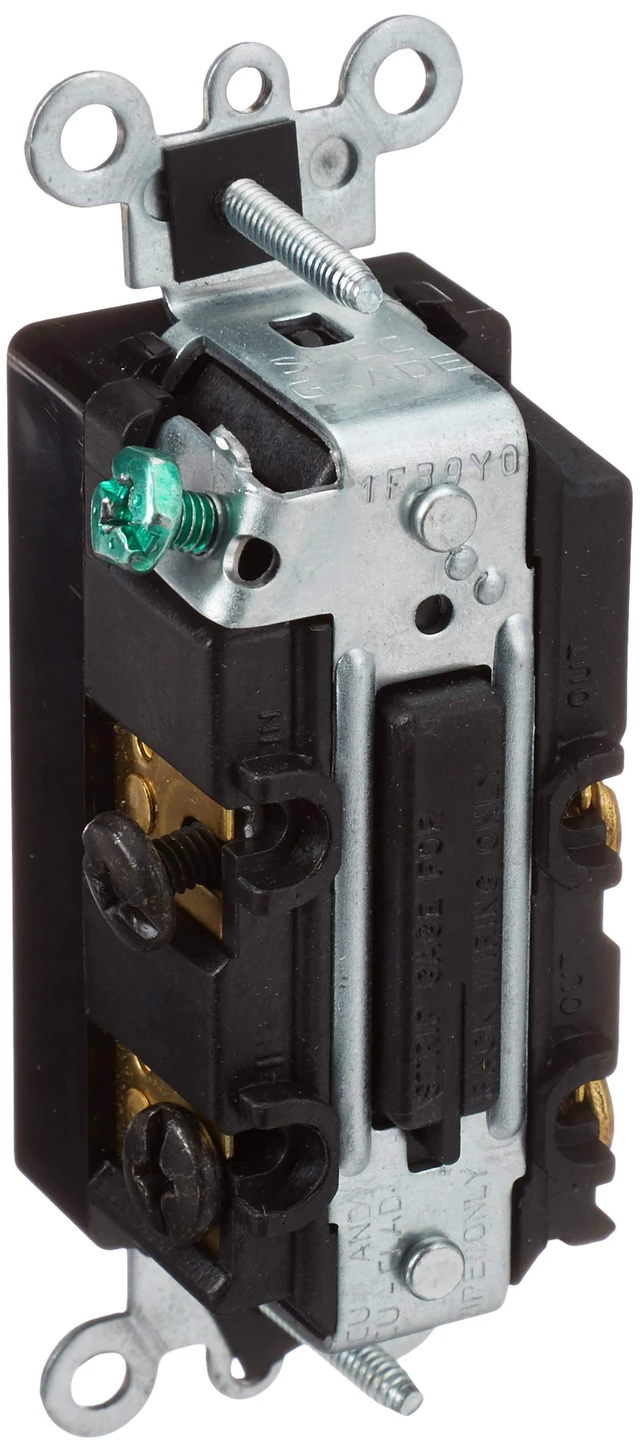 Alt view image 3 of 5 - Leviton 15 Amp, 120/277 Volt, Decora Rocker 4-Way AC Quiet Switch, Residential Grade, Grounding, 5604-2E, Black