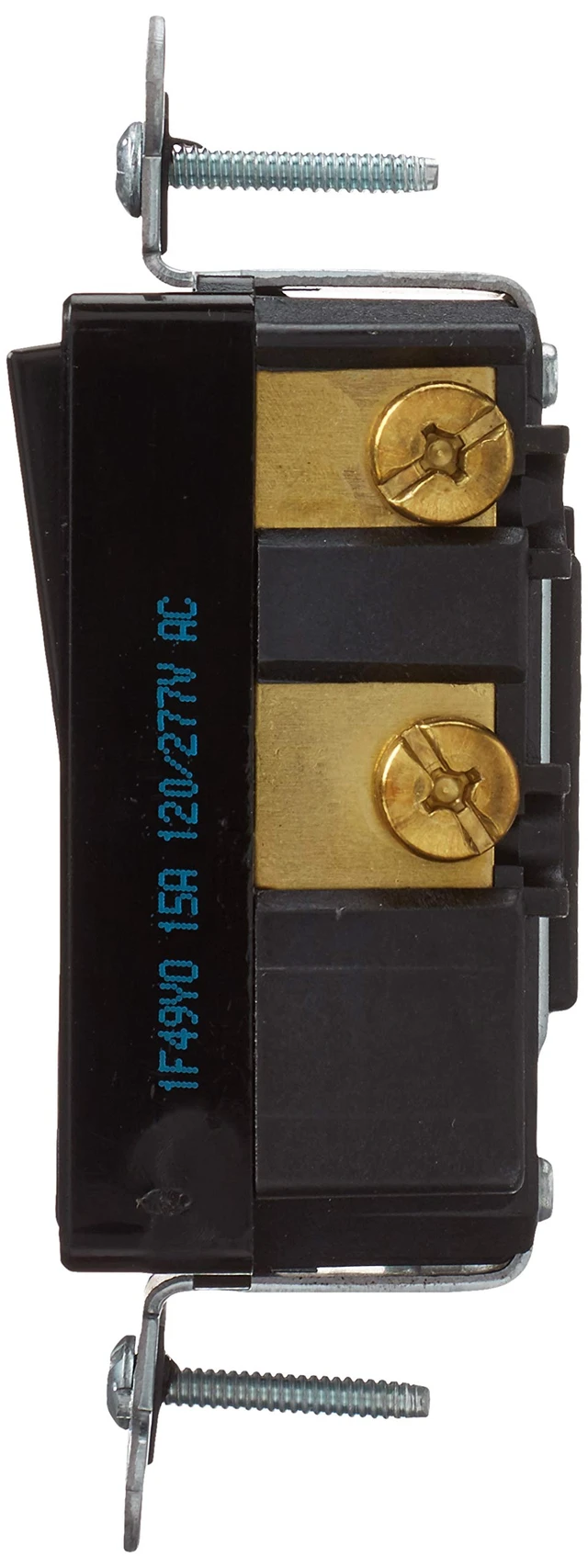 Alt view image 5 of 5 - Leviton 15 Amp, 120/277 Volt, Decora Rocker 4-Way AC Quiet Switch, Residential Grade, Grounding, 5604-2E, Black