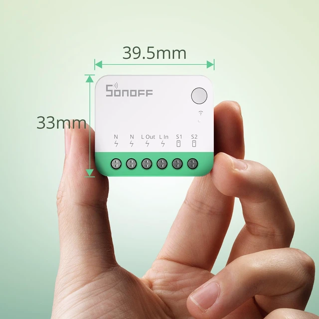 Alt view image 2 of 7 - SONOFF MINIR4M Matter Smart Switch,WiFi Mini DIY Module,Smart Light Control,Flush-Mounted Compatible with Apple Home,Alexa & Google Home,IFTTT,eWeLink Web,Neutral Required 4 Pack