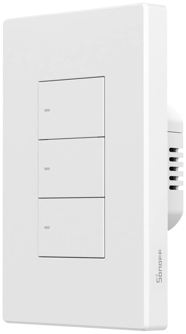 Main image of SONOFF Matter Smart Light Switch, 2.4GHz WiFi Light Switch, Neutral Wire Required Interruptor Inteligente, Smart Life Light Switch Compatible with Alexa and Google Home, 3 Gang M5-3C-120W