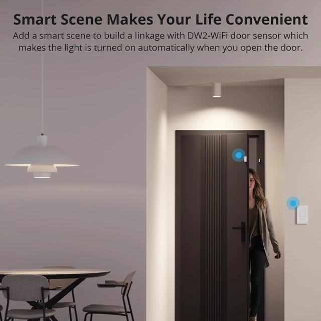 Alt view image 6 of 7 - SONOFF Matter Smart Light Switch, 2.4GHz WiFi Light Switch, Neutral Wire Required Interruptor Inteligente, Smart Life Light Switch Compatible with Alexa and Google Home, 3 Gang M5-3C-120W