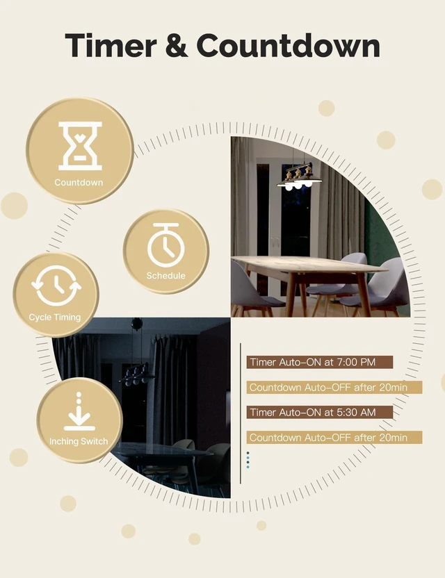 Alt view image 5 of 7 - MOES WiFi Smart Light Switches, No Neutral Needed, Require Capacitors | 2.4GHz Single Pole Switch, Compatible with Alexa Google Assistant
