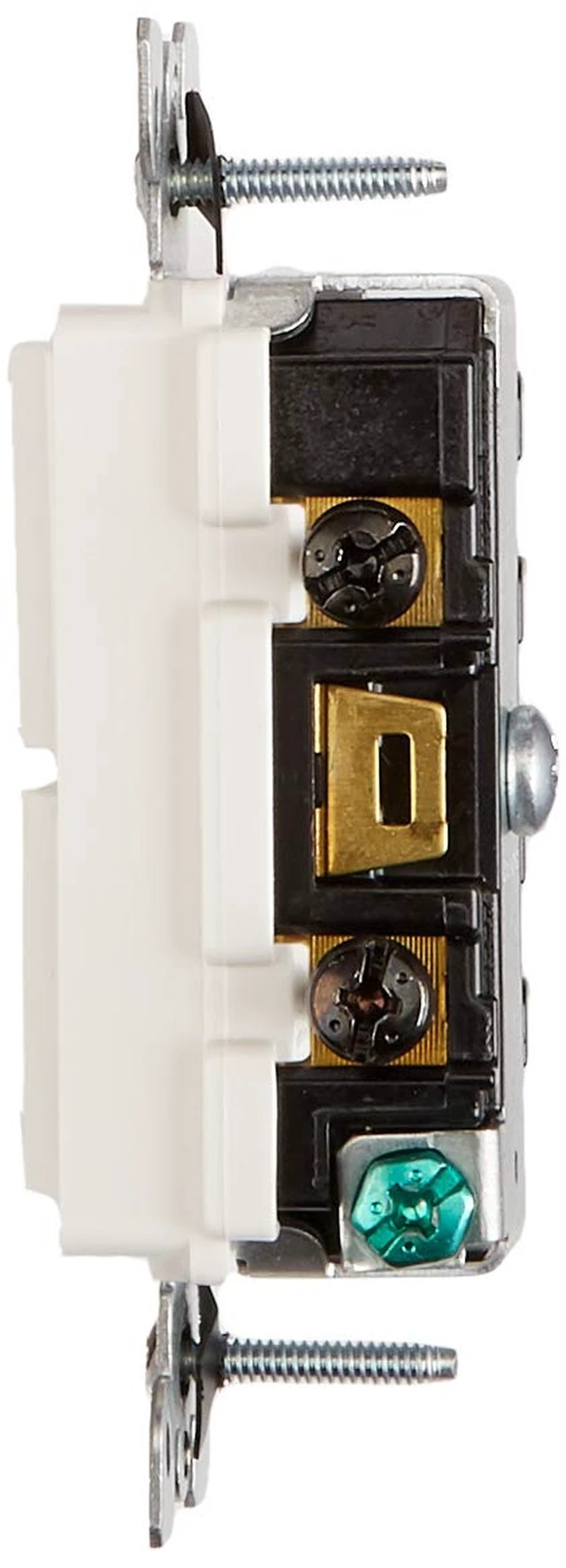 Alt view image 5 of 5 - Leviton 15 Amp, 120/277 Volt, Decora Brand Style 3-Way / 3-Way AC Combination Switch, Commercial Grade, Grounding, 5643-W, White