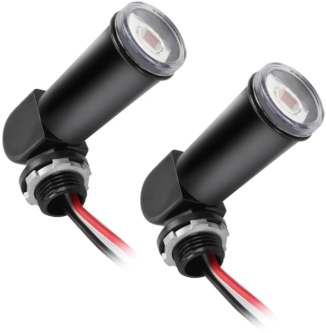 Main image of GBAYSA 2 Pack Outdoor Photoelectric Sensor,Dusk to Dawn Swivel Mount Conduit Lighting Control with Photocell,Automatic Adjustable Photo Sensor Switch for Indoor and Outdoor Light
