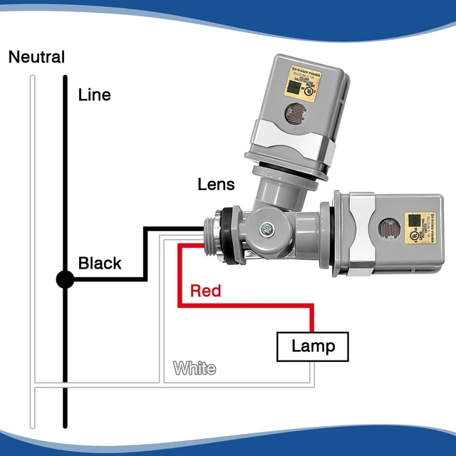 Alt view image 2 of 7 - Wired Photoelectric Switch 2pcs Outdoor Lighting Sensor, 30-120s Time Delay | 180° Swivel, Temperature Compensation, UL773A Certified Weather-Resistant for Outdoor Passage/Doorway Lights