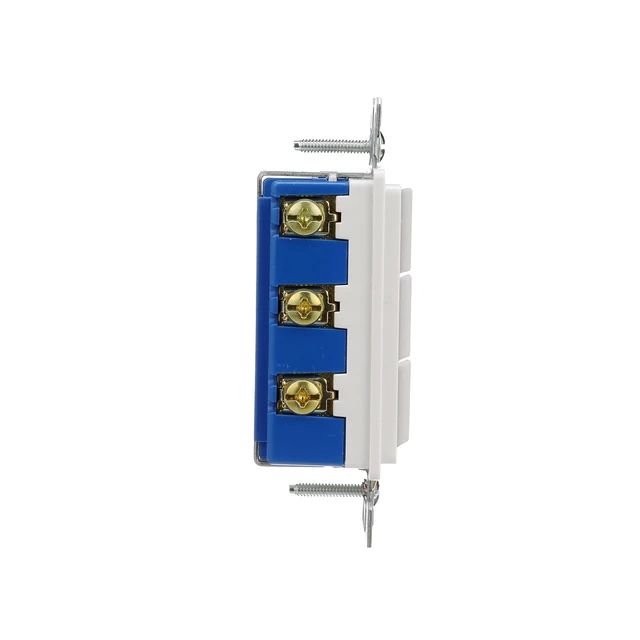 Alt view image 3 of 4 - Eaton 7729W-SP 15-Amp 120-Volt Decorator Heavy Duty Grade Three Single-Pole Combination Switches, White