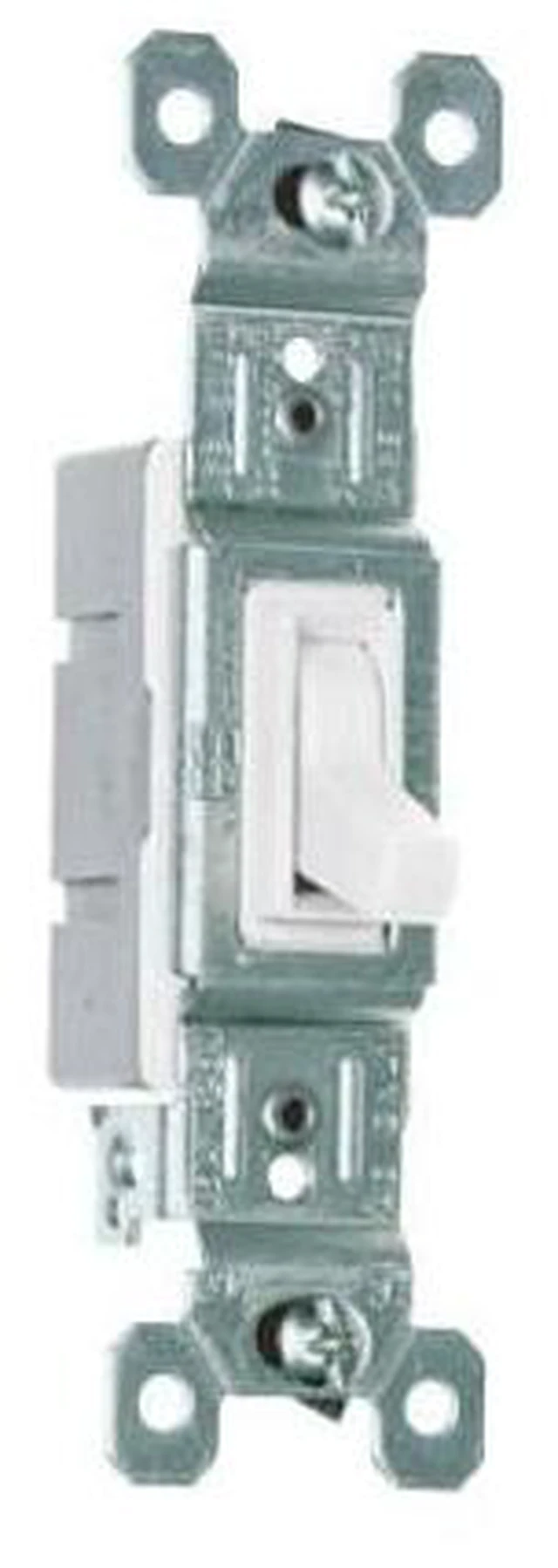 Main image of Legrand Pass & Seymour 660WCP Trademaster 15 Amp Single Pole Toggle Light Switch, Residential Grade, White (10 Pack)