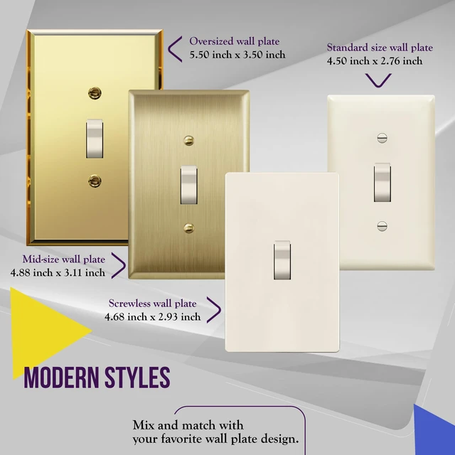 Alt view image 6 of 7 - ENERLITES 20 Amp Commercial Toggle Light Switch, 4 Way, Light Almond | Heavy-duty build, oversized hardware, high-power rated, commercial/industrial use, UL Listed, easy installation, 1 Pack
