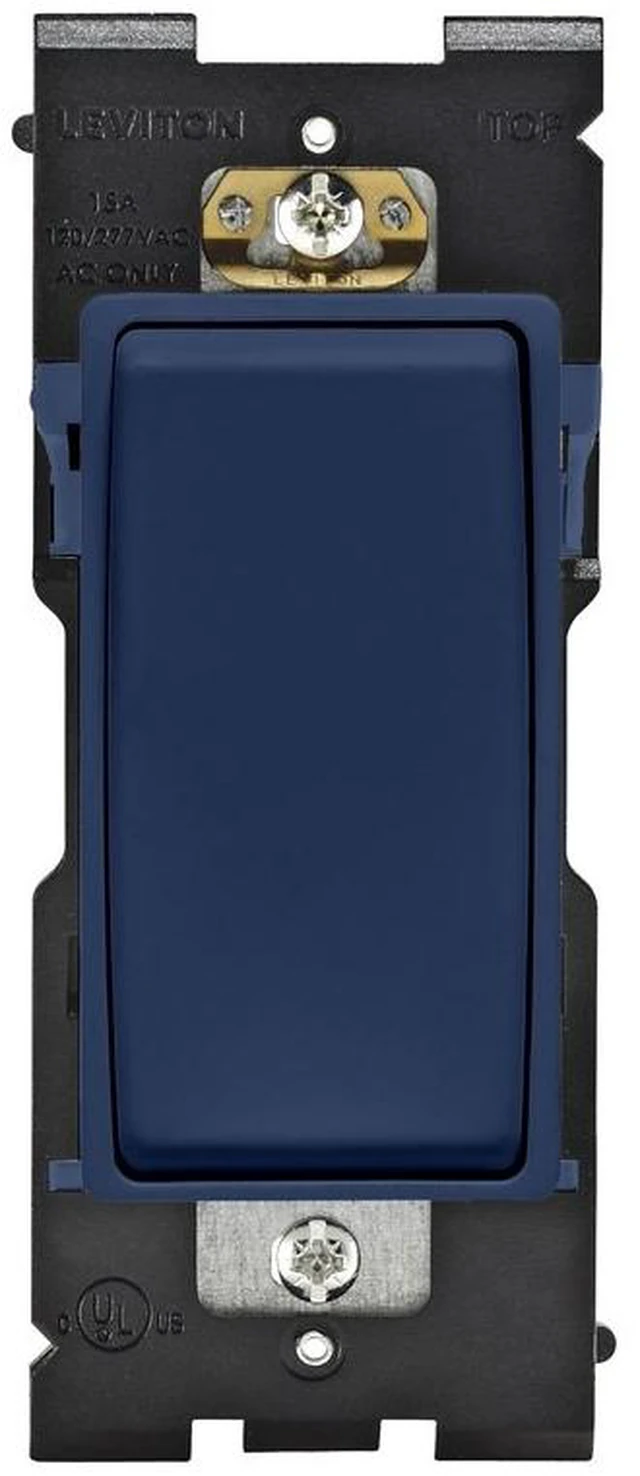 Main image of Leviton Renu Switch for 4-Way Applications, 15A-120/277VAC, RE154-RN, Rich Navy