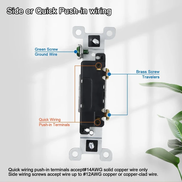 Alt view image 3 of 7 - ThunderWay Quiet Toggle Light Switch - 15A, 120V, AC, Residential & Commercial Grade, UL Listed (10 Pack, White)