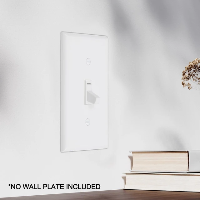 Alt view image 5 of 7 - ThunderWay Quiet Toggle Light Switch - 15A, 120V, AC, Residential & Commercial Grade, UL Listed (10 Pack, White)