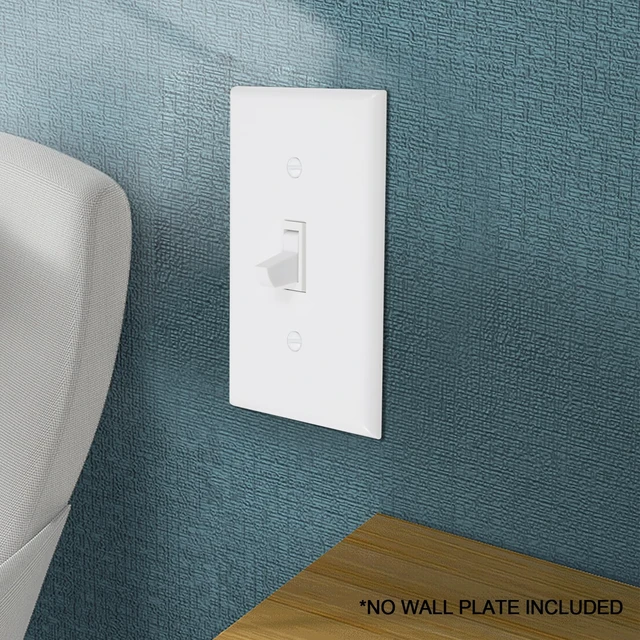 Alt view image 6 of 7 - ThunderWay Quiet Toggle Light Switch - 15A, 120V, AC, Residential & Commercial Grade, UL Listed (10 Pack, White)
