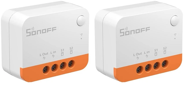Main image of SONOFF Zigbee Smart Light Switch, No Neutral, Hub Required, 2-Way Interruptor Inteligente, Voice Control with Alexa, Google Home and SmartThings, ZBMINIL2 2 Pack