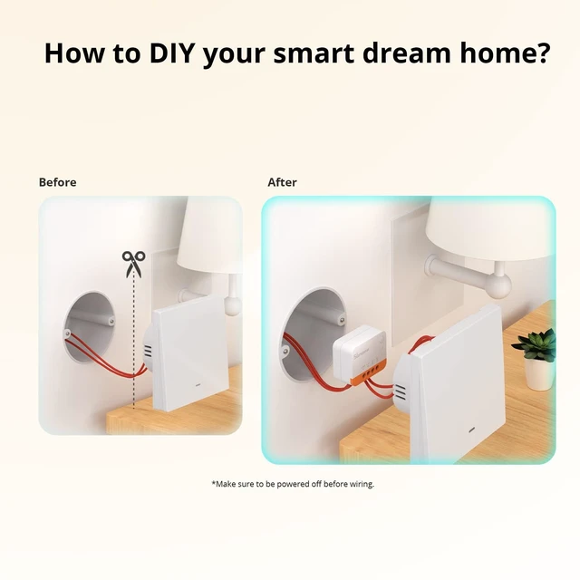 Alt view image 4 of 7 - SONOFF Zigbee Smart Light Switch, No Neutral, Hub Required, 2-Way Interruptor Inteligente, Voice Control with Alexa, Google Home and SmartThings, ZBMINIL2 2 Pack