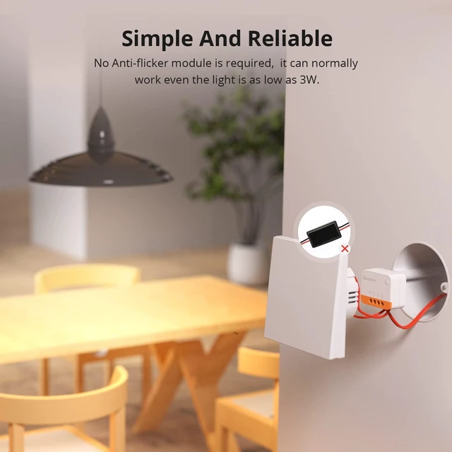 Alt view image 6 of 7 - SONOFF Zigbee Smart Light Switch, No Neutral, Hub Required, 2-Way Interruptor Inteligente, Voice Control with Alexa, Google Home and SmartThings, ZBMINIL2 2 Pack