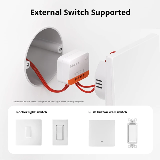 Alt view image 7 of 7 - SONOFF Zigbee Smart Light Switch, No Neutral, Hub Required, 2-Way Interruptor Inteligente, Voice Control with Alexa, Google Home and SmartThings, ZBMINIL2 2 Pack