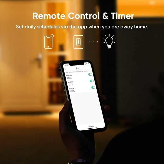 Alt view image 7 of 7 - TREATLIFE 3 Way Smart Dimmer Switch, Smart Switch Compatible with Alexa and Google Assistant, 2.4GHz WiFi Light Switch, Schedule, Neutral Wire Needed, No Hub Required, 1 Pack