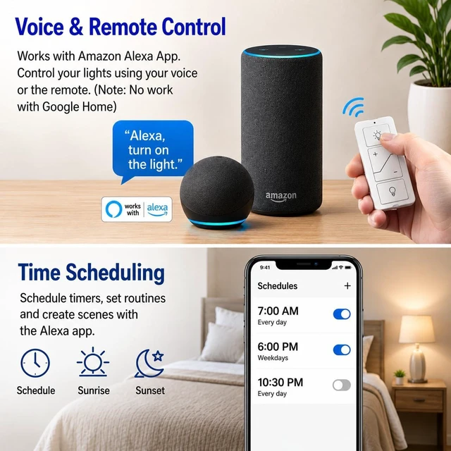 Alt view image 3 of 7 - Nexete Smart Dimmer Wall Switch,Single Pole Wired Dimmer with Wireless Remote,DIY No Wiring 3-Way Control,Remote & Voice Control,Bluetooth Work with Amazon Alexa Only No Wi-Fi Required