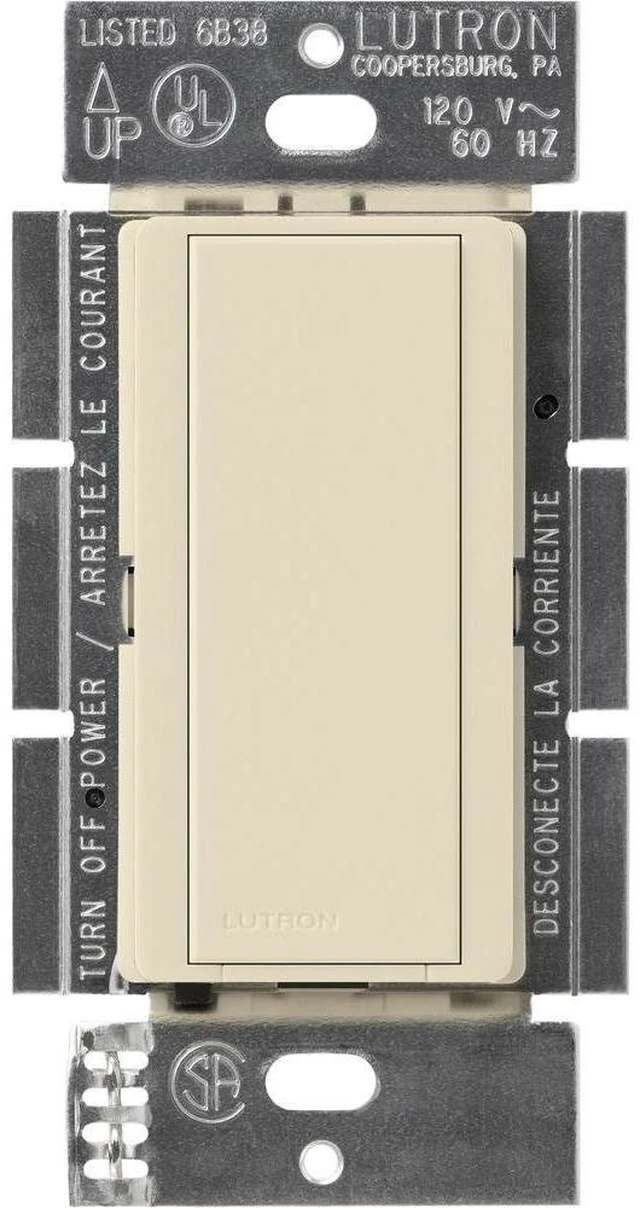 Main image of Lutron Maestro 8-Amp Multi-Location Companion Switch | Not for Standalone Use | MA-AS-LA | Light Almond