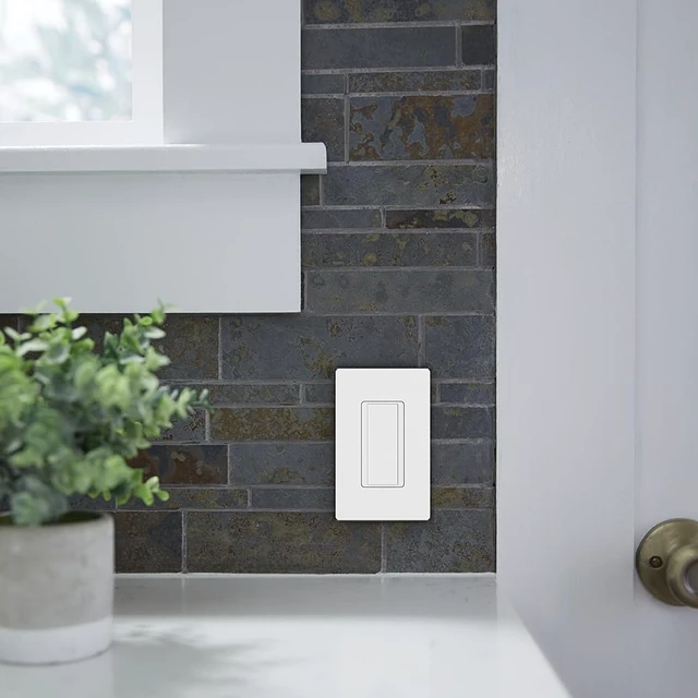 Alt view image 3 of 6 - Lutron Maestro 8-Amp Multi-Location Companion Switch | Not for Standalone Use | MA-AS-LA | Light Almond