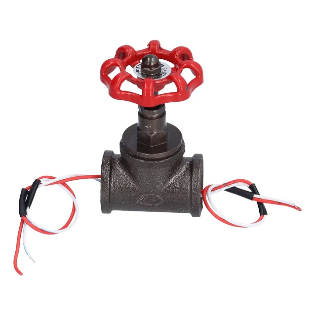 Alt view image 2 of 7 - Steampunk Lamp Switch Iron Rotating Valve 55x90mm | Red bronze iron finish, for pipe table lamps and DIY lighting, 3A 120V, quarter turn control, 3-4in type
