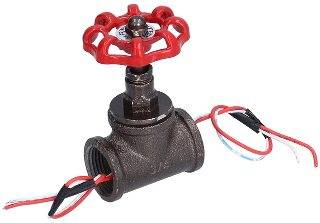 Alt view image 6 of 7 - Steampunk Lamp Switch Iron Rotating Valve 55x90mm | Red bronze iron finish, for pipe table lamps and DIY lighting, 3A 120V, quarter turn control, 3-4in type