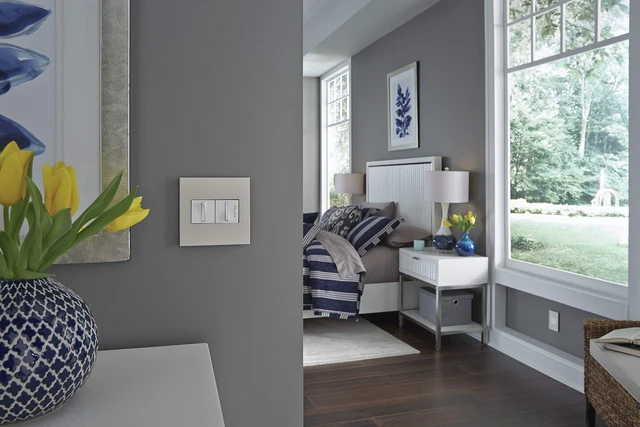 Alt view image 3 of 5 - Legrand adorne 15 Amp Whisper Single-Pole 3-Way Light Switch (with Wall Plate, White, 1)