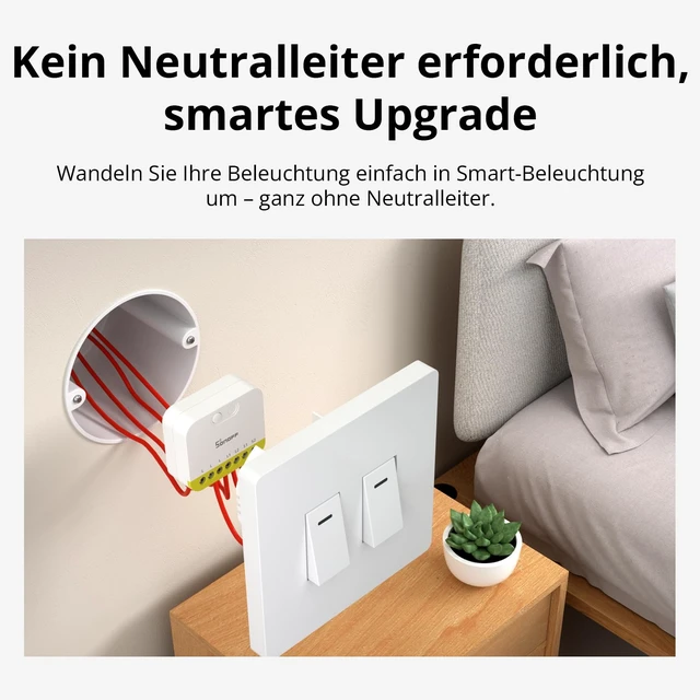 Alt view image 4 of 7 - SONOFF MINI Duo-L Zigbee Smart Switch No Neutral Wire, Zigbee 3.0, Dual Channel, 16A Total, Compatible with Alexa, Google Home, Smart Timer & Automation, Compact Size, 1-Pack