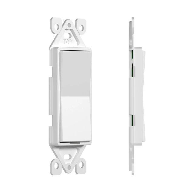 Alt view image 2 of 7 - Levven Wireless Light Switch (UL Listed), On/Off and Dimming White Decorator-Style Switch - Requires Levven Power Controller