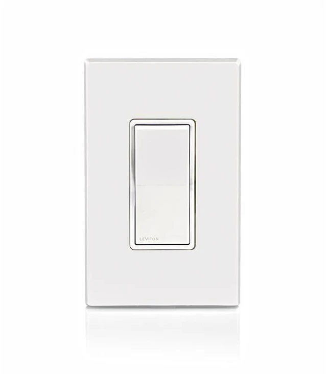 Main image of Leviton 15 Amp Decora Weather-Resistant Single-Pole Switch, W5601-W, White