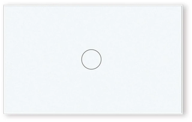 Main image of LOUYSGEN Smart Light Switch,Neutral Wire Required,White 1 Button | 4.65 X 2.83 X 1.34 Inches,Only 2.4GHz Wi-Fi,Voice Control,APP Control,Tempered Glass Panel