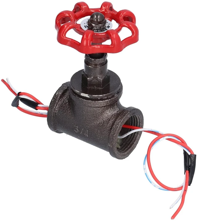 Alt view image 4 of 7 - Pipe Lamp Switch 3/4 in Stop Valve, Iron Wired | Vintage iron finish, quarter turn on off control, with electric wire, for table lamp and plumbing light