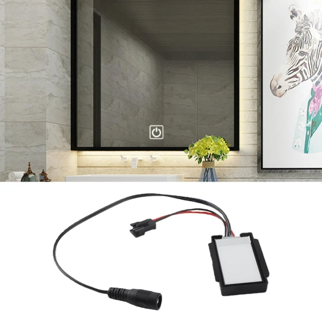 Alt view image 4 of 7 - LED Intelligence Touch Sensor Induction Switch, for Bathroom Bedroom Mirror DC5-24V Light SwitchesWall Switches (Single Output )